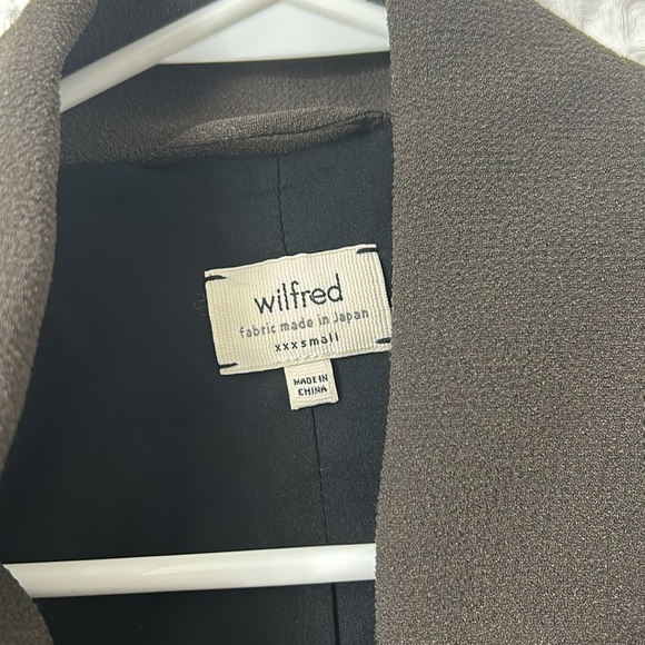 Aritzia Wilfred Mayet Crepe Jacket in Olive Green Size XXXS - Picture 7 of 12